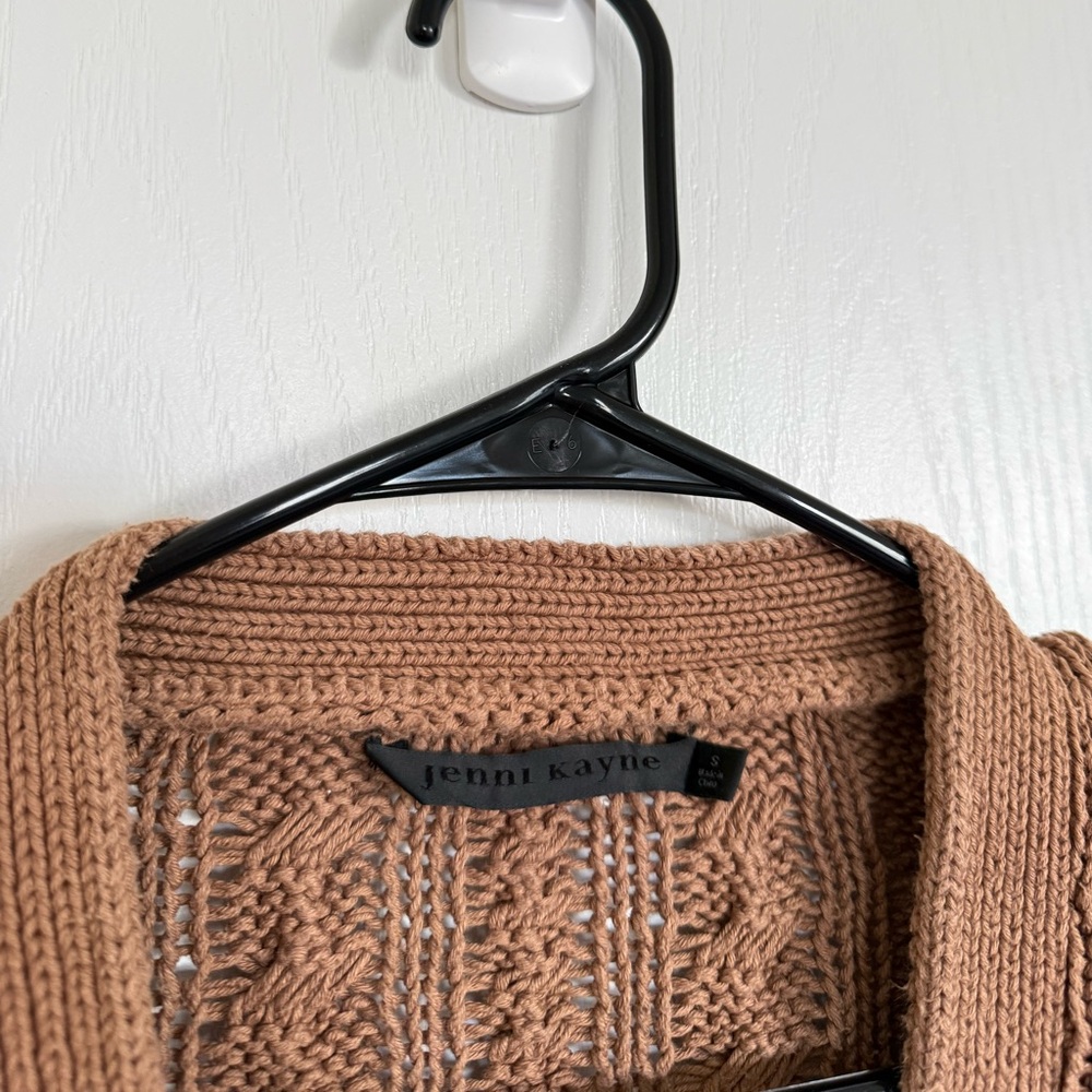 Jenni Kayne Cable Knit Oversized Cardigan In Brown - Picture 4 of 8